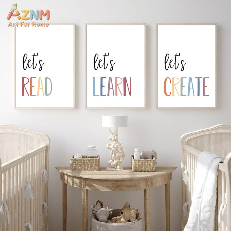 Kids Education Quote - AZNM Laten we lezen, leren en
