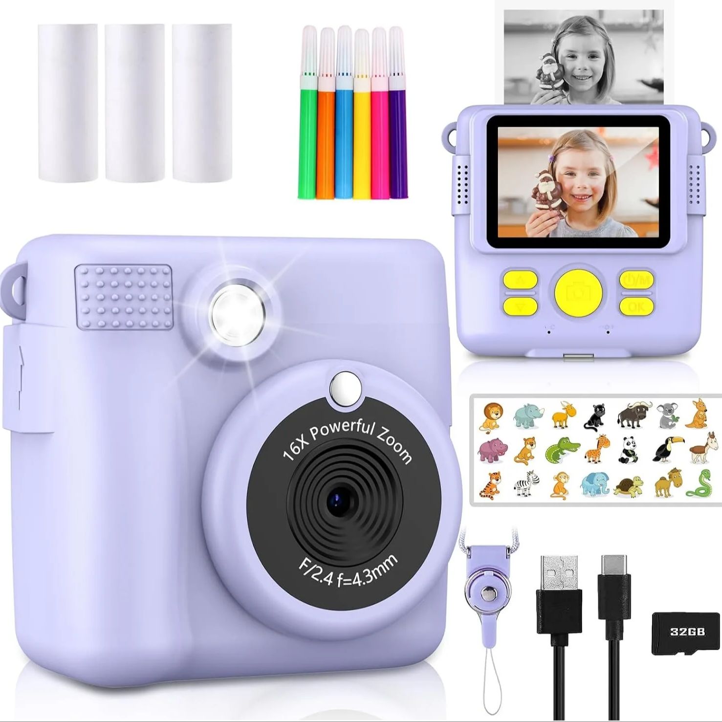 Kids Physical Education Videos - Instantprint Camera Voor Kinderen Kerstcadeaus Foerage