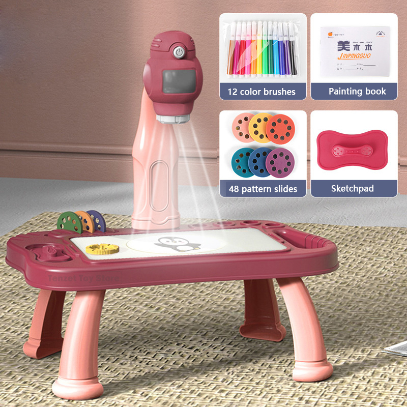 Kids Education Tools - Smart Projector Kids Schilderij Tafel Set