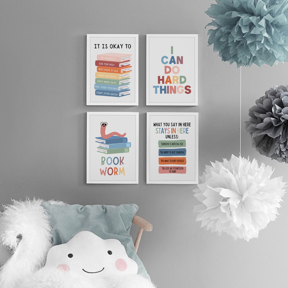 Kids Education Quote - Engelse onderwijscitaten Motiverende klasposters en print