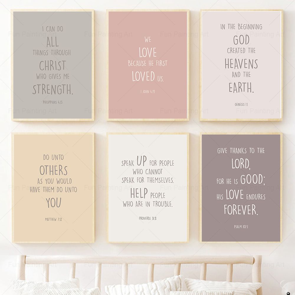 Kids Bijbelvers Quotes Prints  - School Kids Education Quotes recensie en prijs