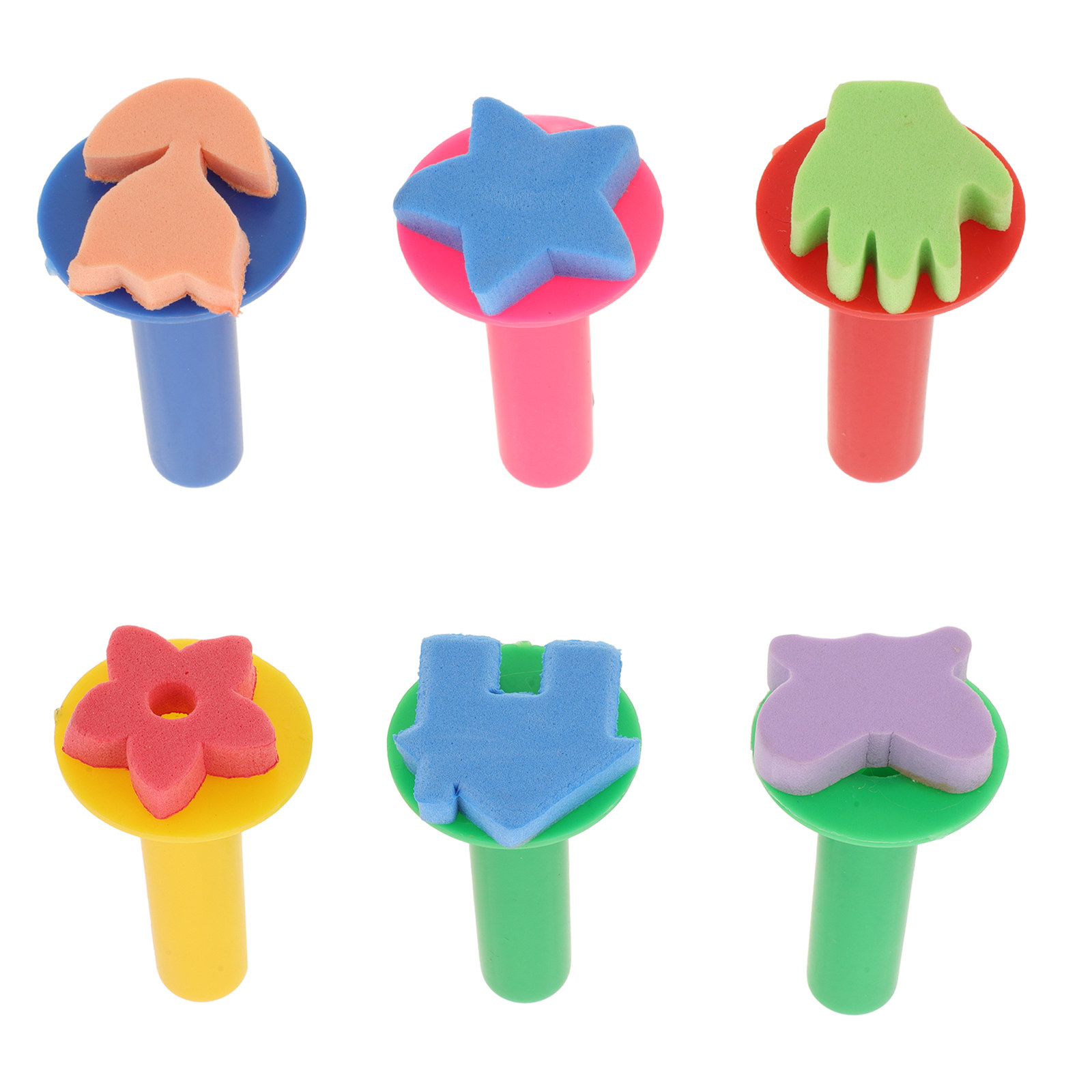 6-delige kindersponsstempelset - Kids Education Tools recensie en prijs