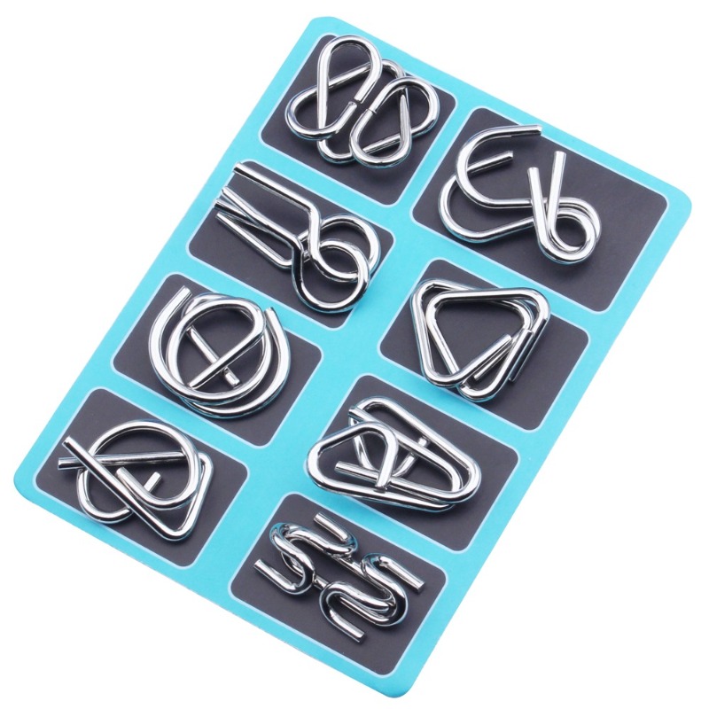 8-delige metalen puzzelset, kl - Game Educational For Kids Free recensie en prijs