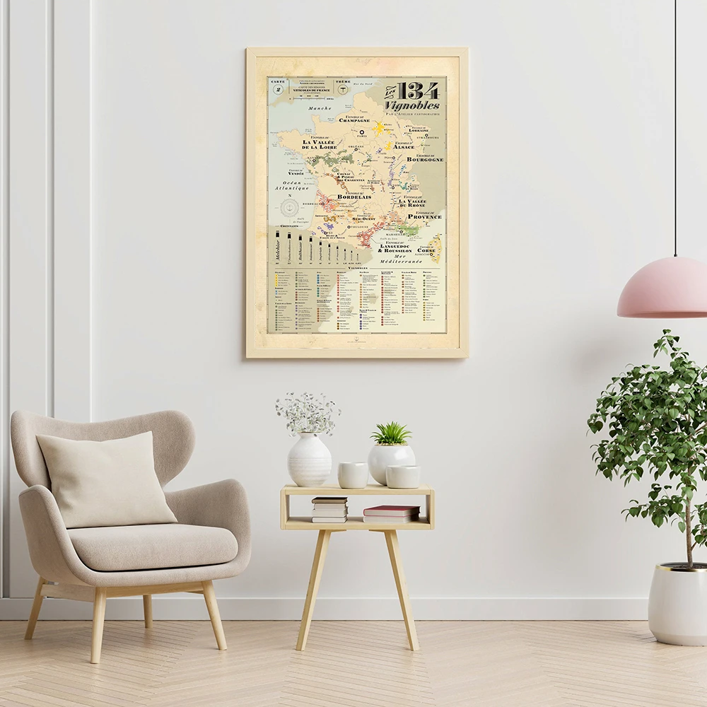 Retro Kaart Europa Stad Wijnst - Kids Education Quote recensie en prijs