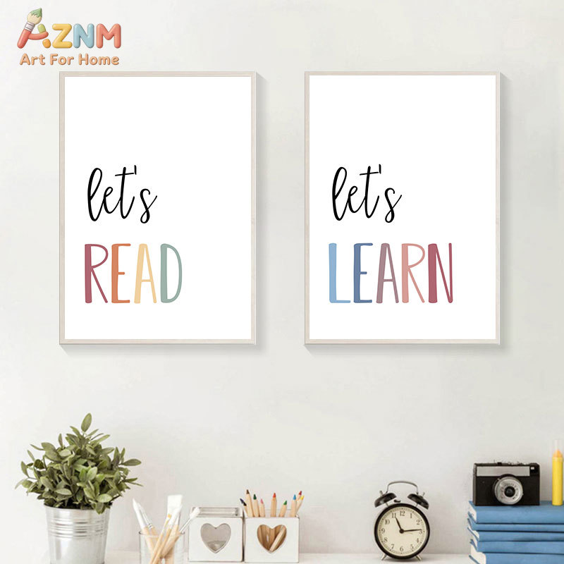 AZNM Laten we lezen, leren en  - Kids Education Quote recensie en prijs