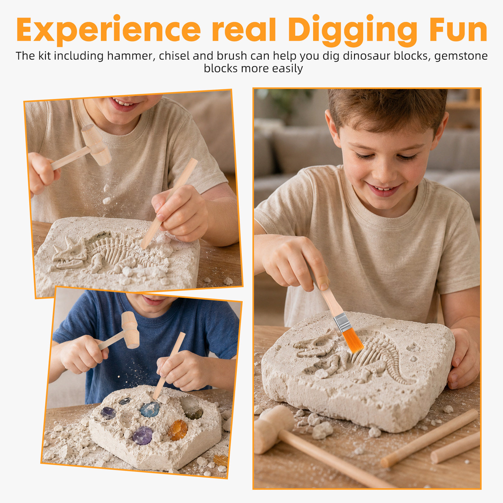 Dinosaurus-opgraving Gereedsch - Kids Education Tools recensie en prijs