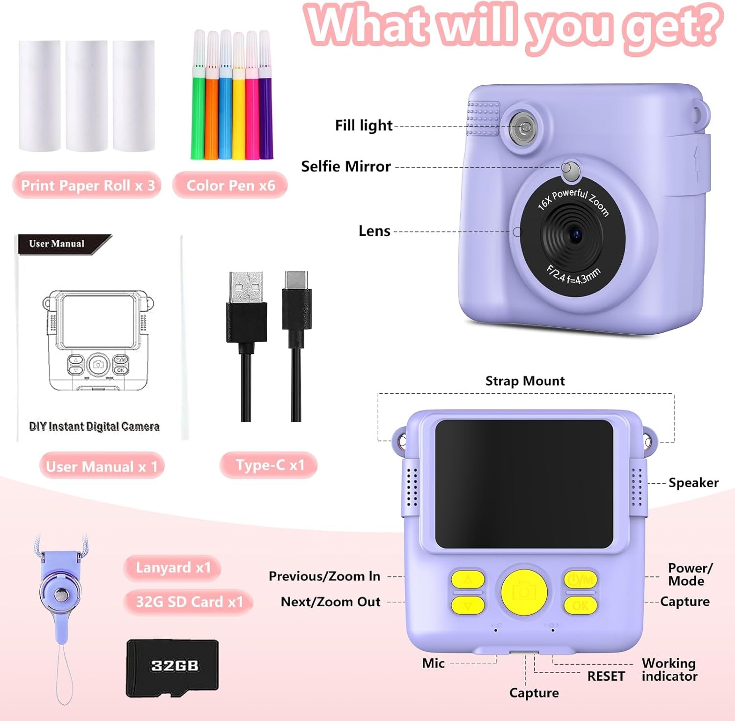 Instantprint Camera Voor Kinde - Kids Physical Education Videos recensie en prijs