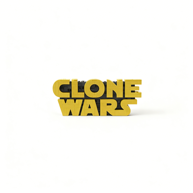 742 stuks MOC Clone Wars Logo  - Kids Education Logo recensie en prijs