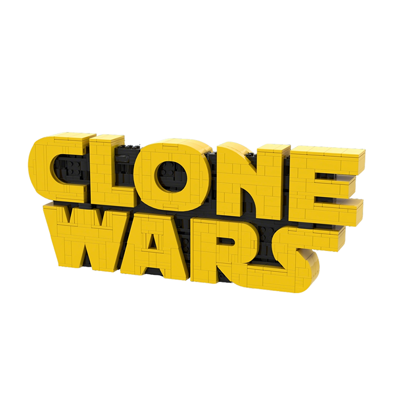 742 stuks MOC Clone Wars Logo  - Kids Education Logo recensie en prijs