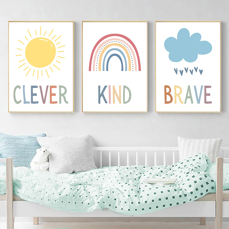 Leuke Zon Regenboog Wolk Canva - Kids Education Quote recensie en prijs