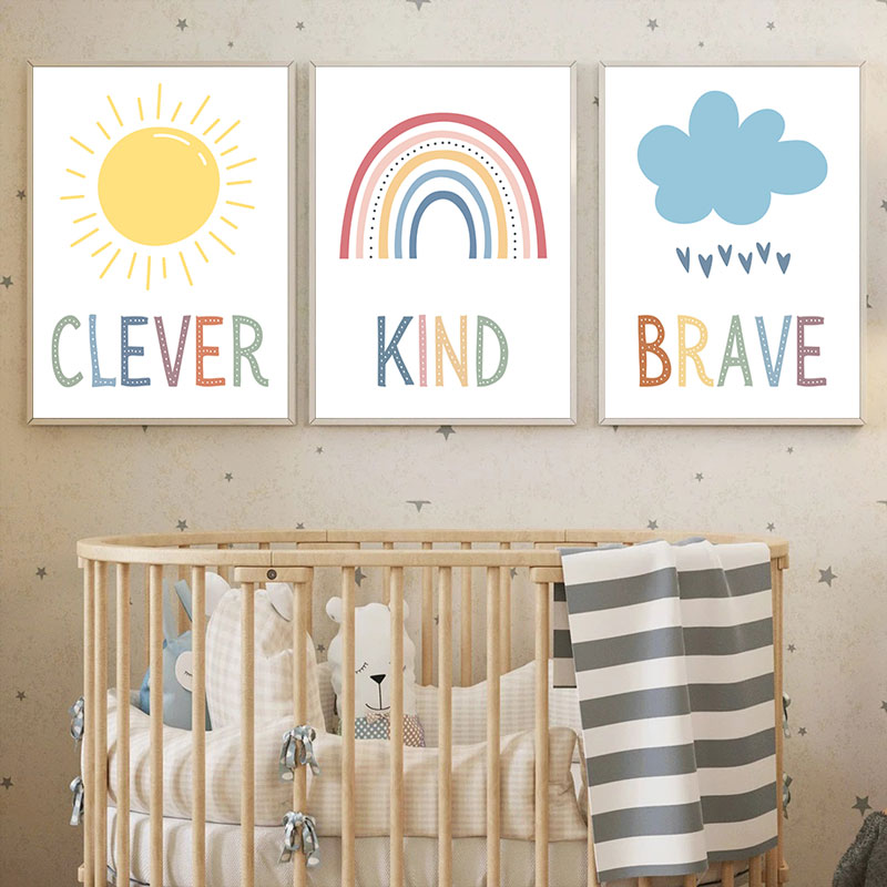Leuke Zon Regenboog Wolk Canva - Kids Education Quote recensie en prijs