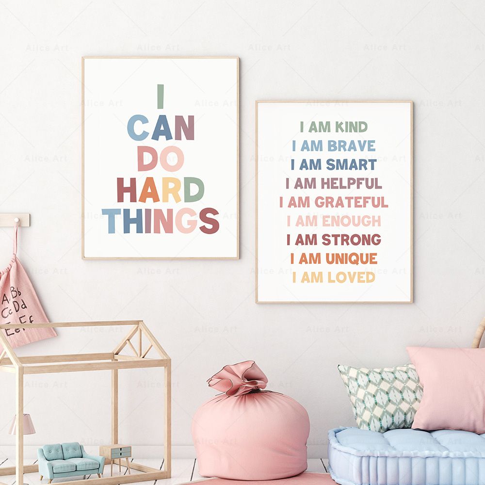 Bevestigingen voor kinderkamer - Kids Education Quote recensie en prijs