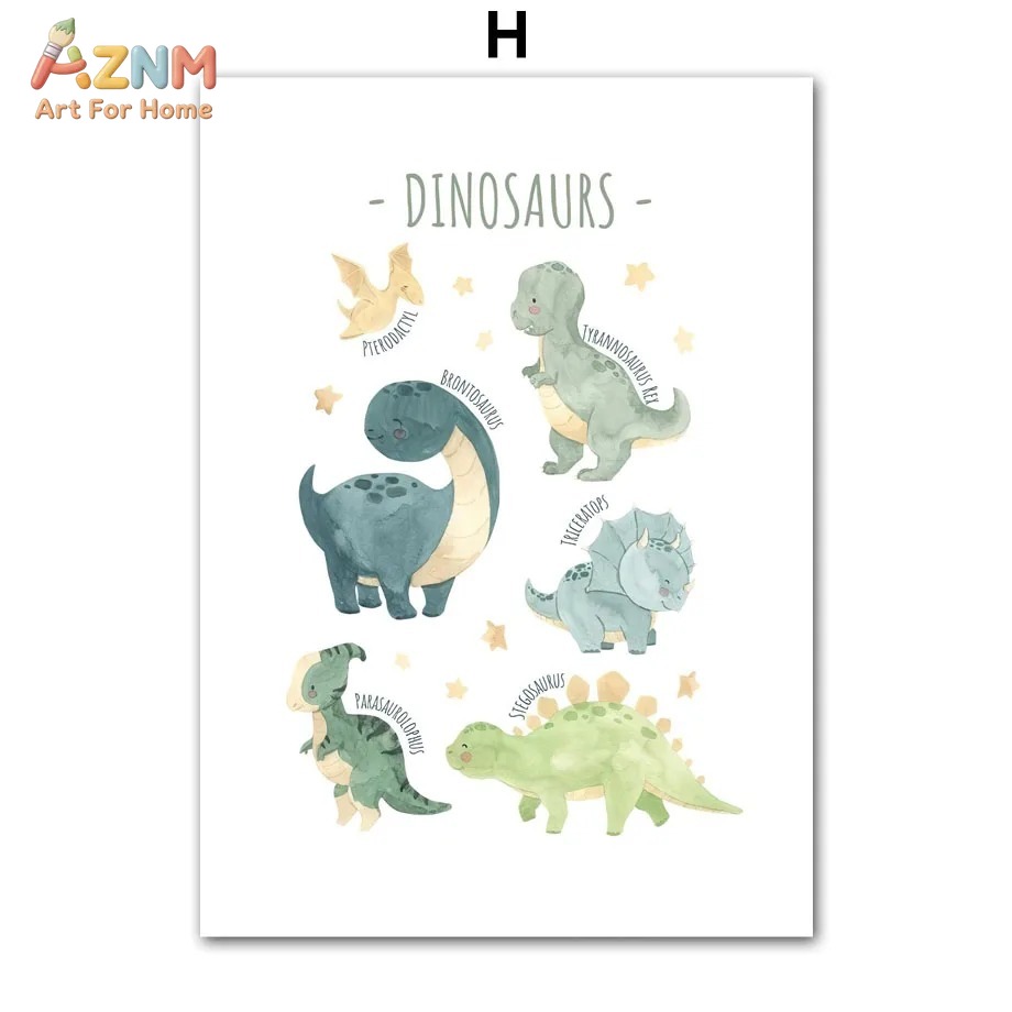 AZNM Waterverf Dinosaurus Alfa - Kids Education Quote recensie en prijs