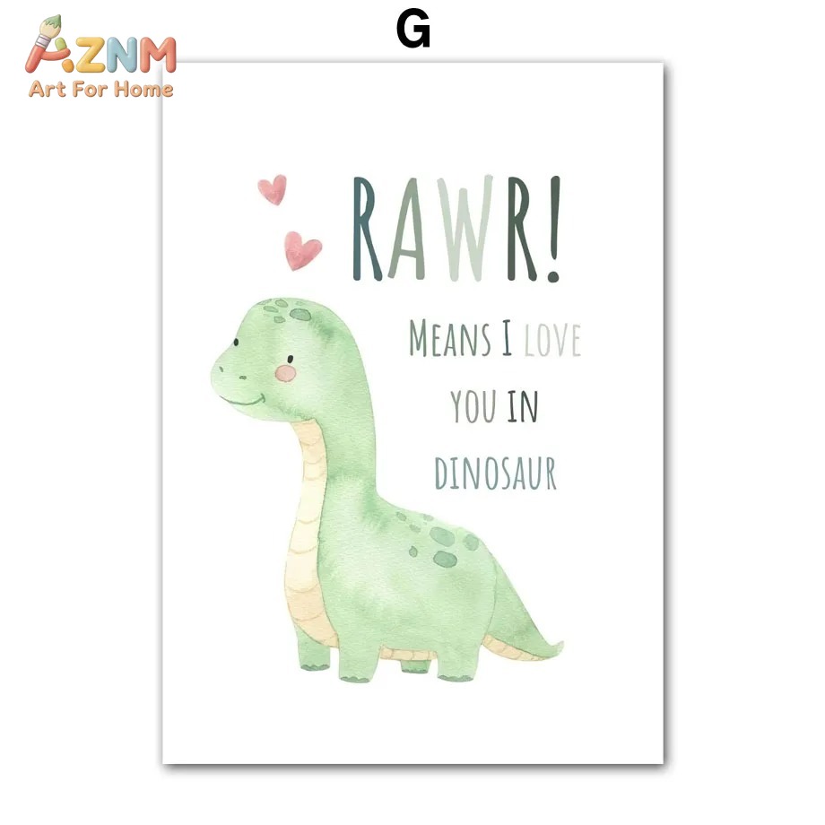 AZNM Waterverf Dinosaurus Alfa - Kids Education Quote recensie en prijs