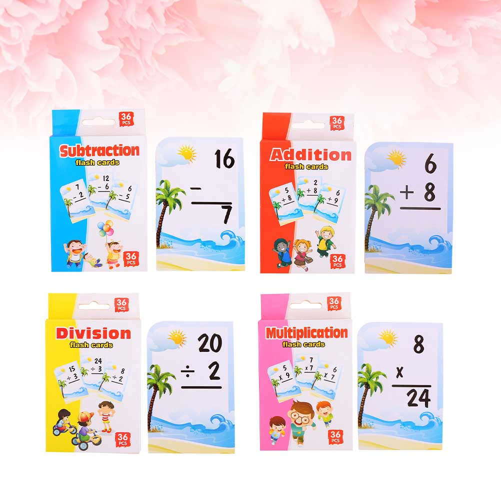 4 dozen wiskunde-studiekaarten - Kids Education Tools recensie en prijs