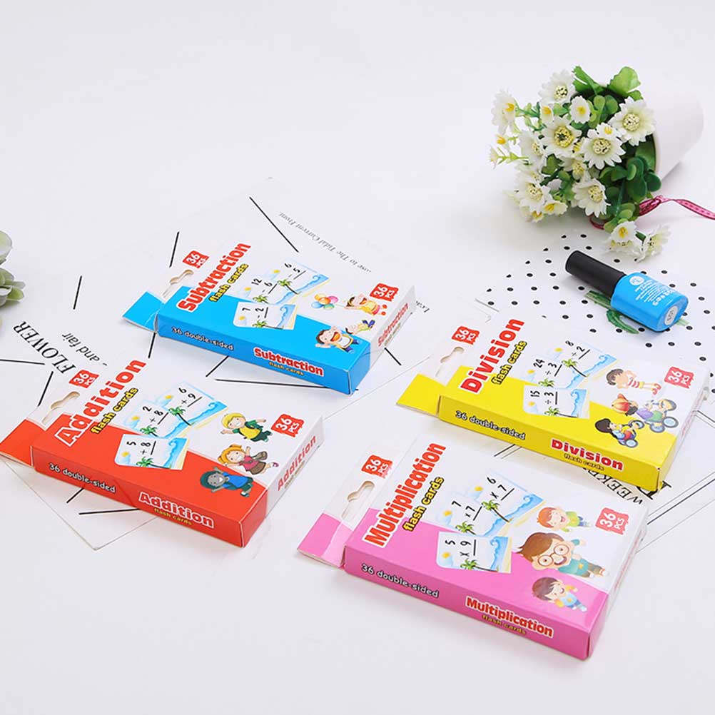 4 dozen wiskunde-studiekaarten - Kids Education Tools recensie en prijs