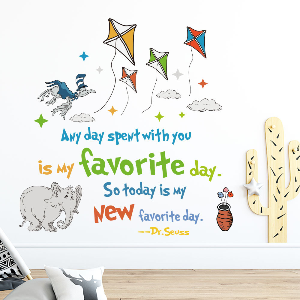 Kleurrijke Dr. Seuss Inspirere - Kids Education Quote recensie en prijs